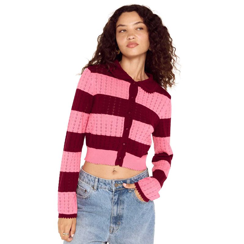 MINKPINK Selena Pointelle Cardi image number 0